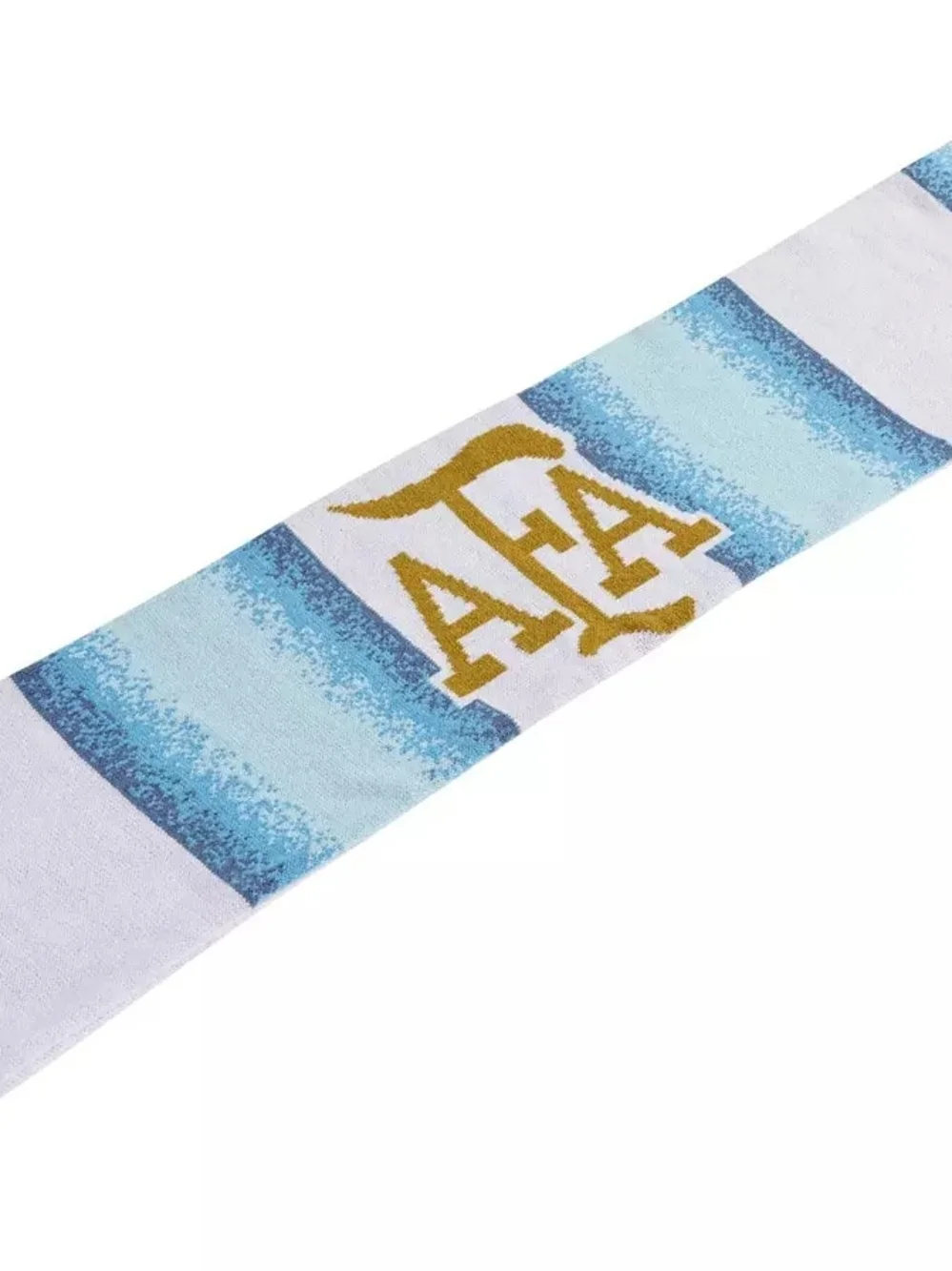Men's White & Gold AFA Crest Scarf - Athletic Style